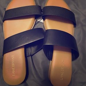 BRAND NEW Lane Bryant Black Sandals